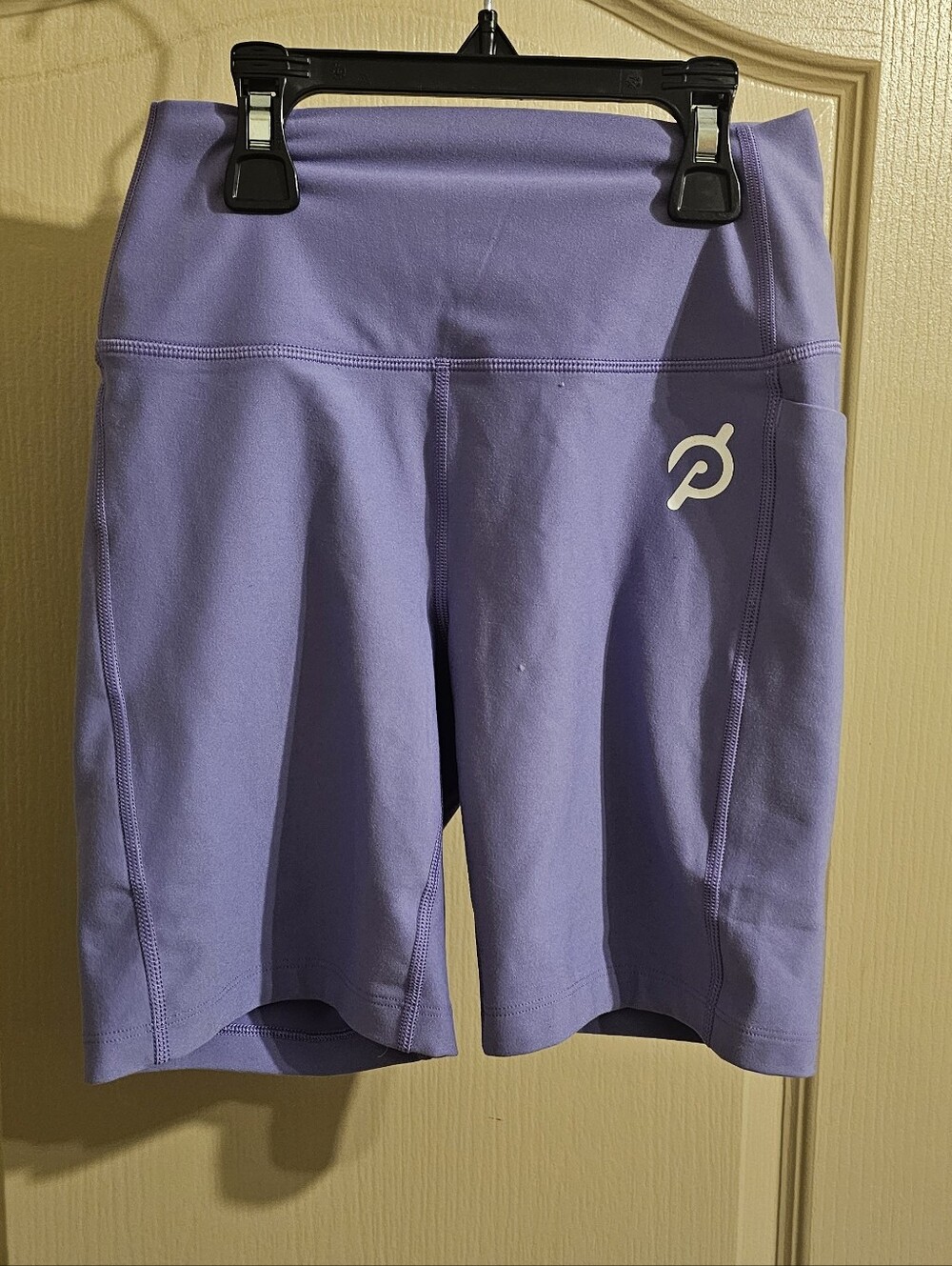 Peloton Cadent High Rise Legging Compression Shorts Light Purple XS